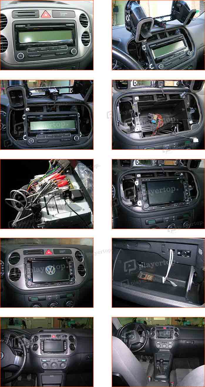 installation autoradio volkswagen tiguan sportline 2009